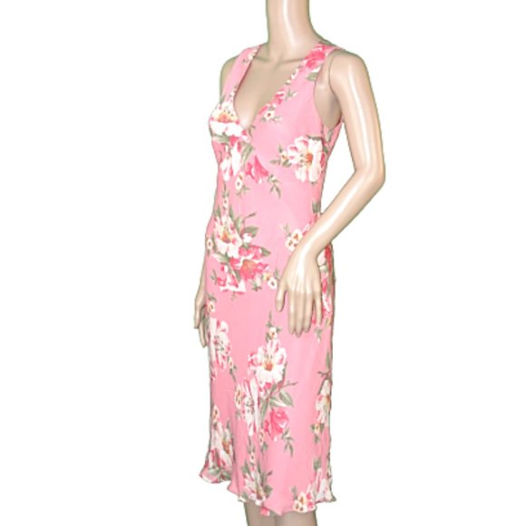 pale pink floral dress